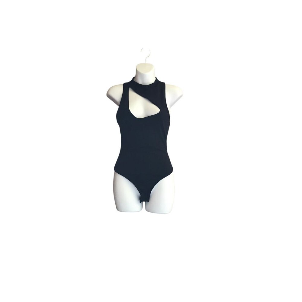 Free People Intimately Black Cutout Bodysuit